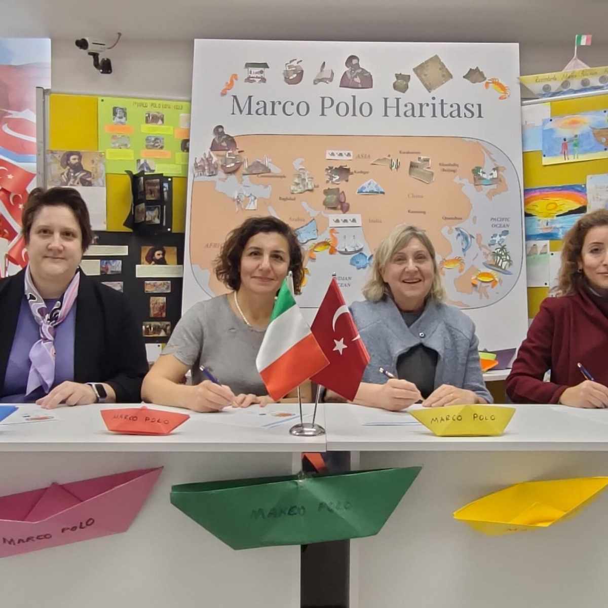 Marco Polo a Venezia e Istanbul: 4 donne firmano storica intesa delle scuole
